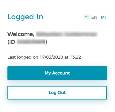 Figure 4: Logged In